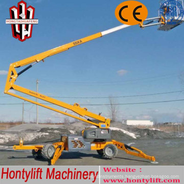 8 m CE cheap sale china boom lift/telescopic boom lift/truck mounted aerial work platform
